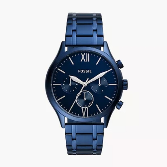 Fossil Other - Fossil watch - Fenmore Multifunction Navy Stainless Steel Watch